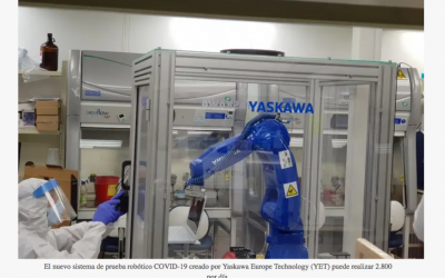 Robot alivia a los trabajadores de laboratorio, procesa pruebas de coronavirus en un tiempo rápido