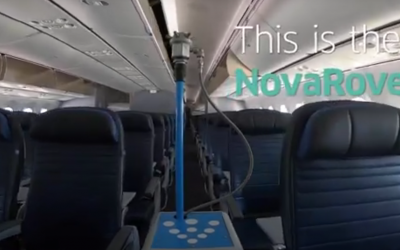 United usa un robot para eliminar los virus en sus aviones