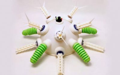 UrchinBot, diseñado para aplicaciones de inspección y limpieza bajo el agua