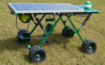 Robot argentino que busca reemplazar el glifosato: mata malezas con rayo láser y funciona con luz solar