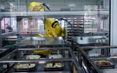 Robot prepara comida para escuelas en China