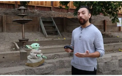 Latino crea Robot de Baby Yoda que te sigue a todas partes