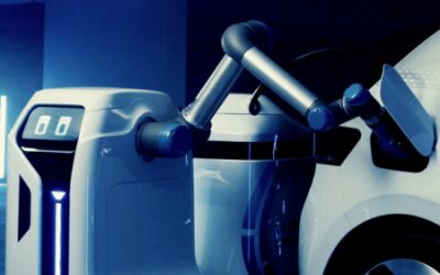 Beep Boop, el robot con el que Volkswagen cargará sus coches eléctricos