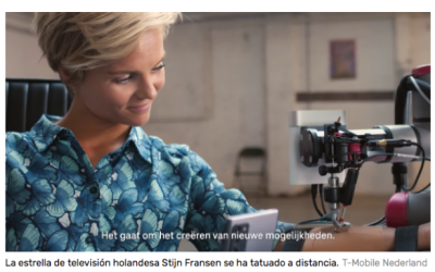 Este tatuador ha logrado tatuar a una estrella de la televisión holandesa de forma remota usando un robot 5G
