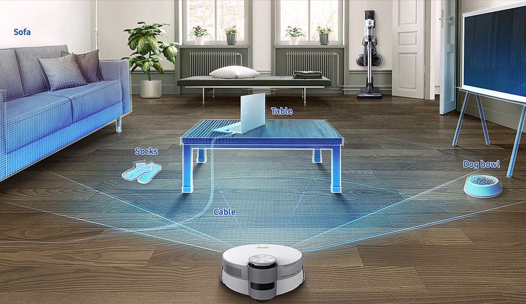 El robot de Samsung que detecta calcetines en el suelo
