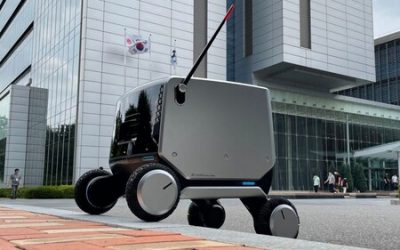 El nuevo robot de LG está preparado para repartir envíos tanto en interiores como en exteriores