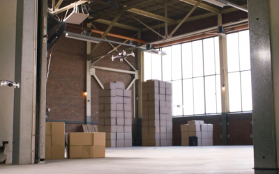 Enjambre de diminutos drones autónomos para localizar fugas de gas