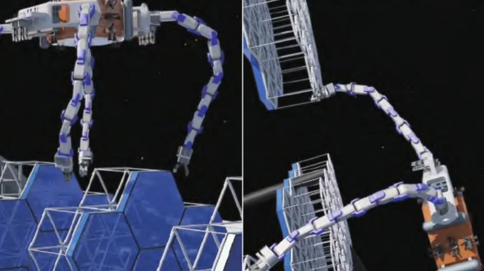 El robot con tentáculos que puede atrapar, manipular o reparar objetos como otras naves o satélites