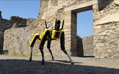 Pompeya cuenta con su propia ‘Patrulla Canina’: el perro robot Spot y unos drones vigilan los robos en la ciudad