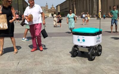 Llegan a Zaragoza los primeros robots autónomos de reparto a domicilio