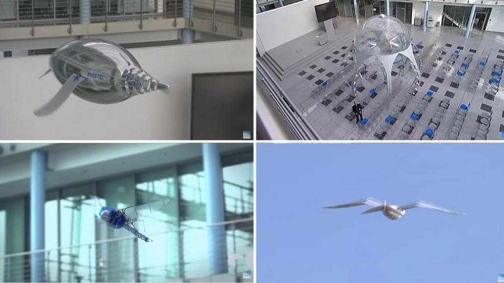 Festo: así son los robots voladores de una empresa que se inspira en la anatomía de los animales