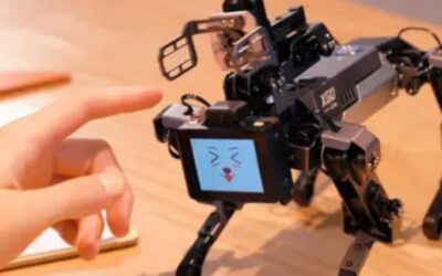 Este pequeño perro robótico de escritorio tiene un cerebro de Raspberry Pi