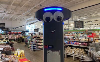 Un robot se escapó del supermercado en el que trabaja y salió a pasear por el estacionamiento