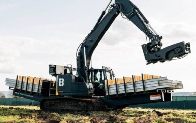 La máquina que construye parques eólicos 5 veces más rápido que los humanos