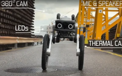 El robot que reemplaza o refuerza a los humanos como guardias de seguridad