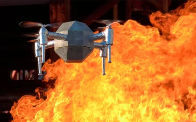 Desarrollan un dron resistente al fuego para usarlo en el rescate de personas atrapadas en incendios