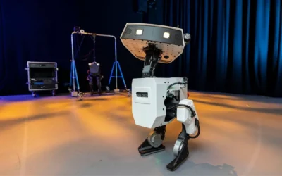 Es el nuevo robot de Disney, camina sobre dos patas y se parece a un dibujo animado