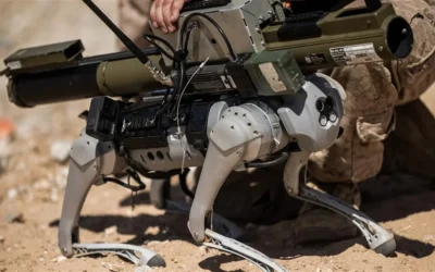Los marines estadounidenses tienen un nuevo arma: es una cabra robótica y lanza granadas