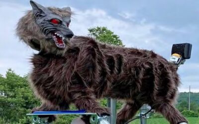 Japón crea un terrorífico lobo robot para proteger sus sembradíos: así es el Super Monster Wolf