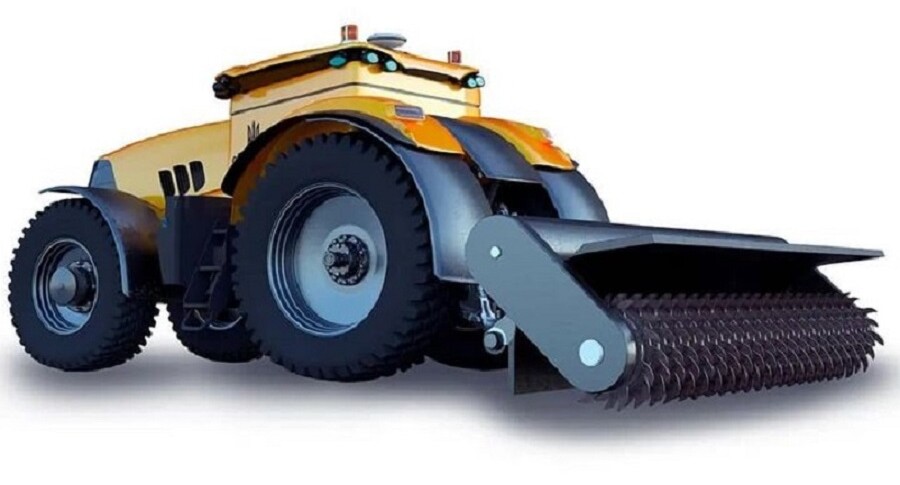 El tractor robot que no le teme a las minas