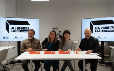 Estudiantes investigan la vanguardia tecnológica en el nuevo laboratorio de IA y Robótica de Bilbao