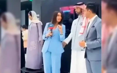 Un robot con inteligencia artificial tocó indebidamente a una periodista y desató críticas
