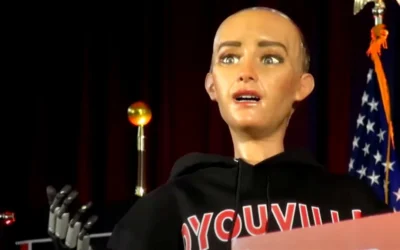 Esta universidad de Nueva York ha iniciado la ceremonia de entrega de diplomas con el discurso de un robot