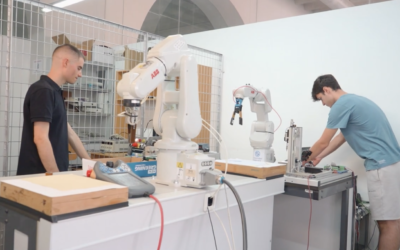 Un estudiante desarrolla un sistema que integra robótica y visión artificial para la automatización de procesos industriales