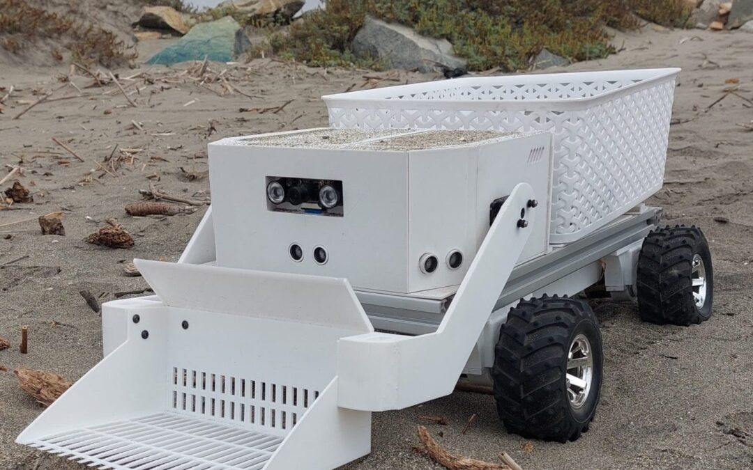 Ingeniero crea robot con inteligencia artificial para limpiar las playas chilenas