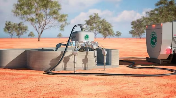 Luz verde al robot que construirá casas en 24 horas sin cemento en la Tierra, la Luna o el espacio